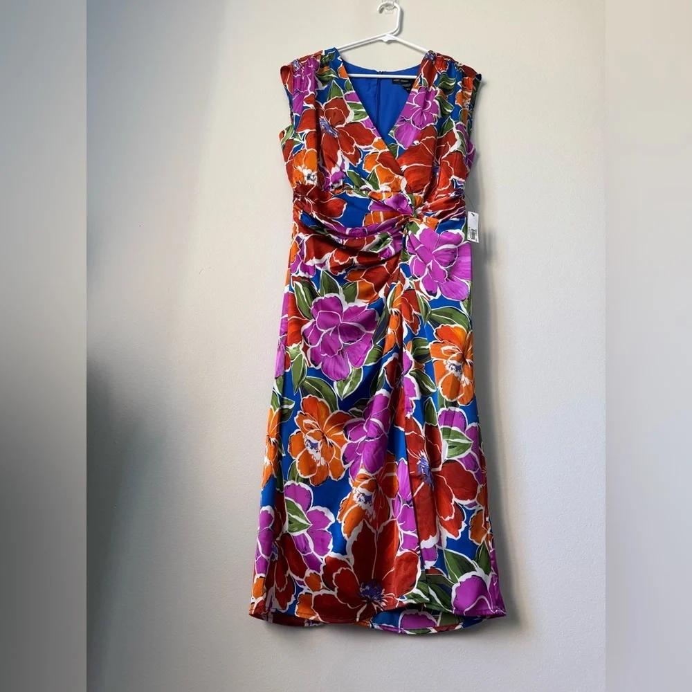 MaggyLondon dress multi-color new with tag, Size 10, NWT - Picture 2 of 12